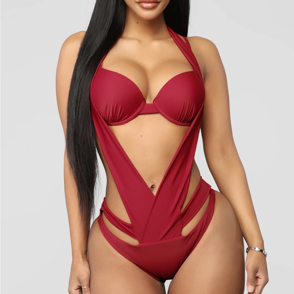 Kona 2 piece swimsuit-Burgundy